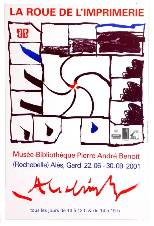 Plakat Alechinsky - La Roue de l'imprimerie