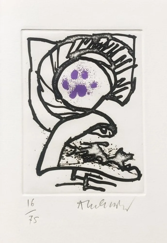 Illustriertes Buch Alechinsky - Le carnet du chat sauvage