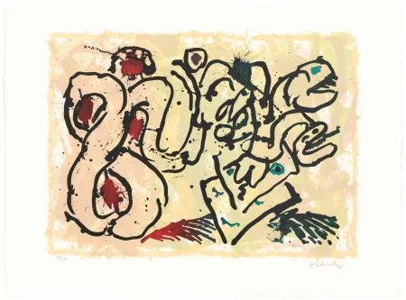 Lithographie Alechinsky - Le dénouement