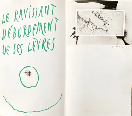 Radierung Alechinsky - Le ravissant débordement de ses lèvres