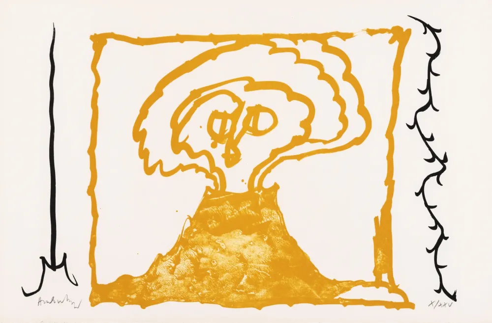 Lithographie Alechinsky - Le rêve de l'ammonite 06