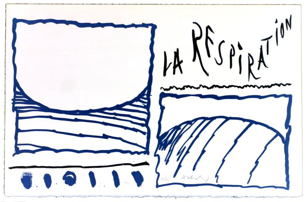 Lithographie Alechinsky - Le rêve de l'ammonite 13