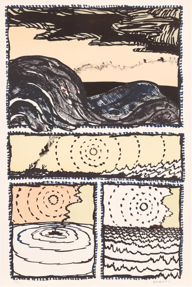 Lithographie Alechinsky - Le Volturno 02