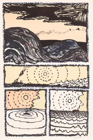 Lithographie Alechinsky - Le Volturno 02