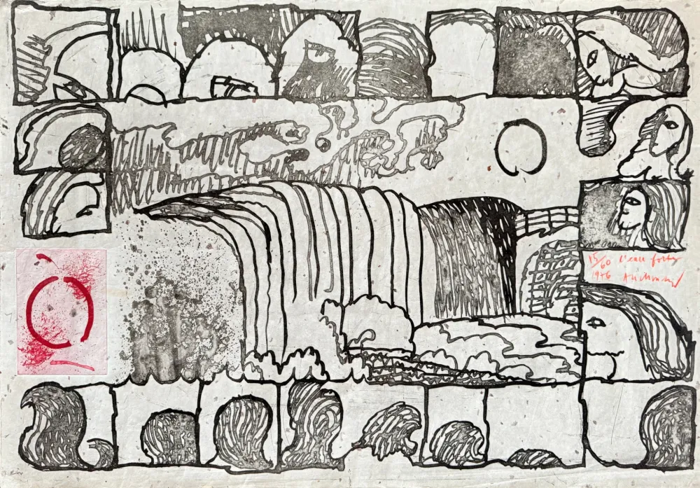 Radierung Alechinsky - L’eau forte