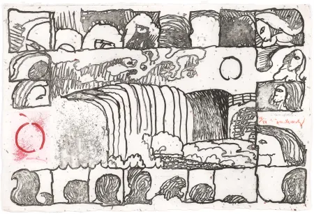 Radierung Alechinsky - L'eau forte