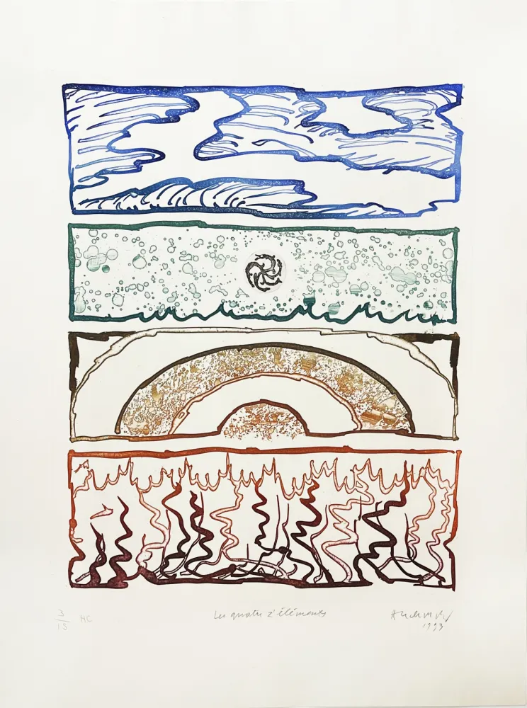 Stich Alechinsky - Les 4 éléments