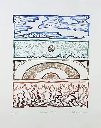 Stich Alechinsky - Les 4 éléments