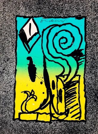 Lithographie Alechinsky - Les infeuilletables 