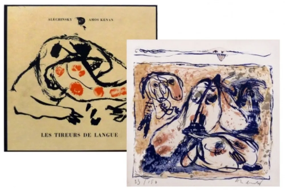 Illustriertes Buch Alechinsky - Les tireurs de langue