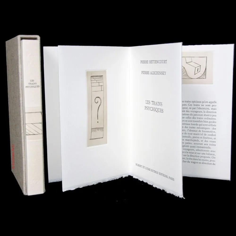 Illustriertes Buch Alechinsky - Les trains psychiques