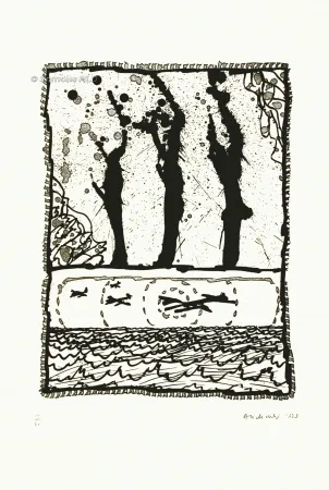 Radierung Und Aquatinta Alechinsky - Les trois coups