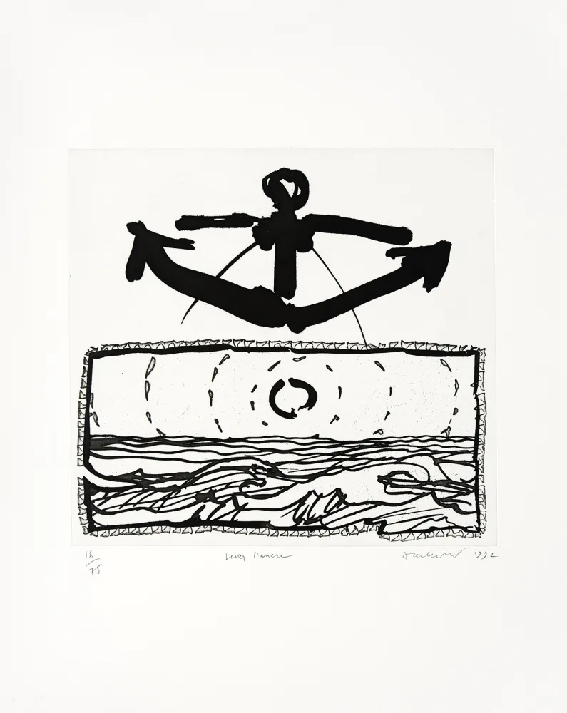 Stich Alechinsky - Lever l'ancre