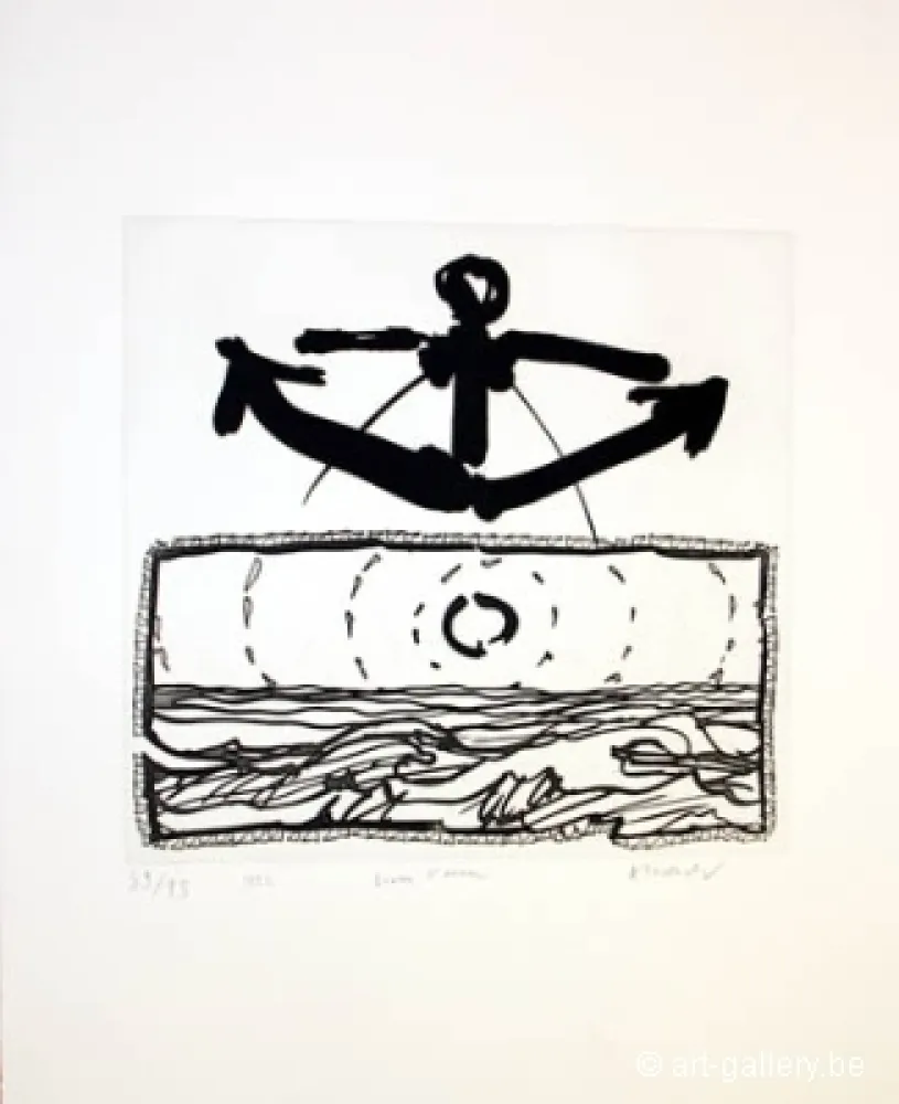 Stich Alechinsky - Lever l'ancre