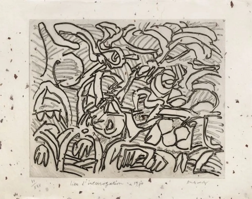 Stich Alechinsky - Lieu d'interrogation