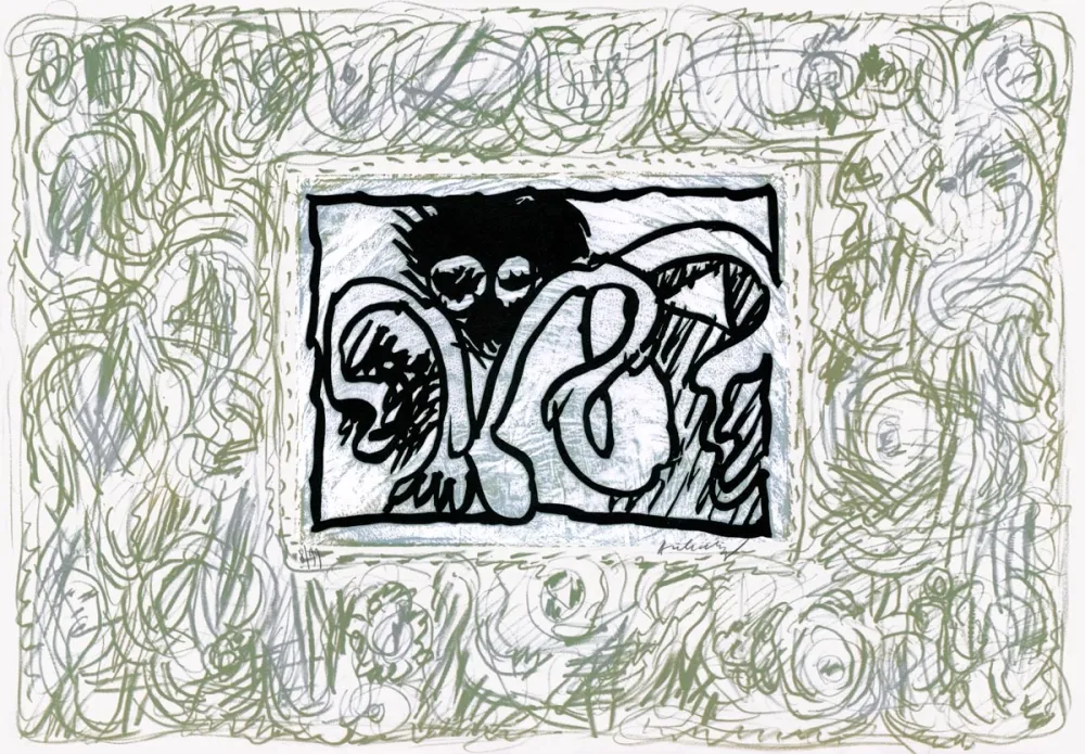 Linolschnitt Alechinsky - Lino-litho