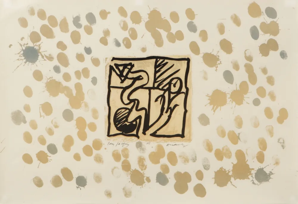 Lithographie Alechinsky - Lino-Litho, Planche IV