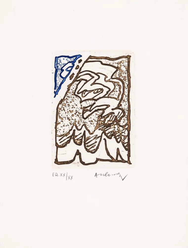 Radierung Und Aquatinta Alechinsky - Maint corps des chambres 07