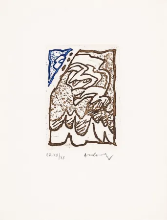 Radierung Und Aquatinta Alechinsky - Maint corps des chambres 07