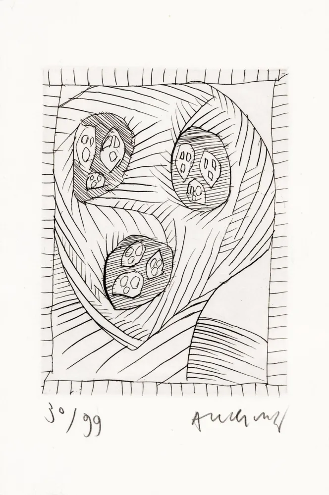Radierung Alechinsky - Max Loreau