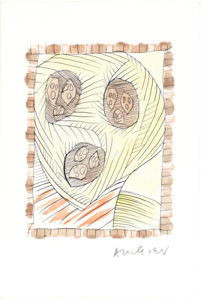 Radierung Alechinsky - Max Loreau