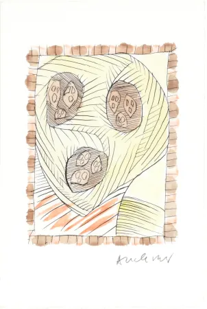 Radierung Alechinsky - Max Loreau