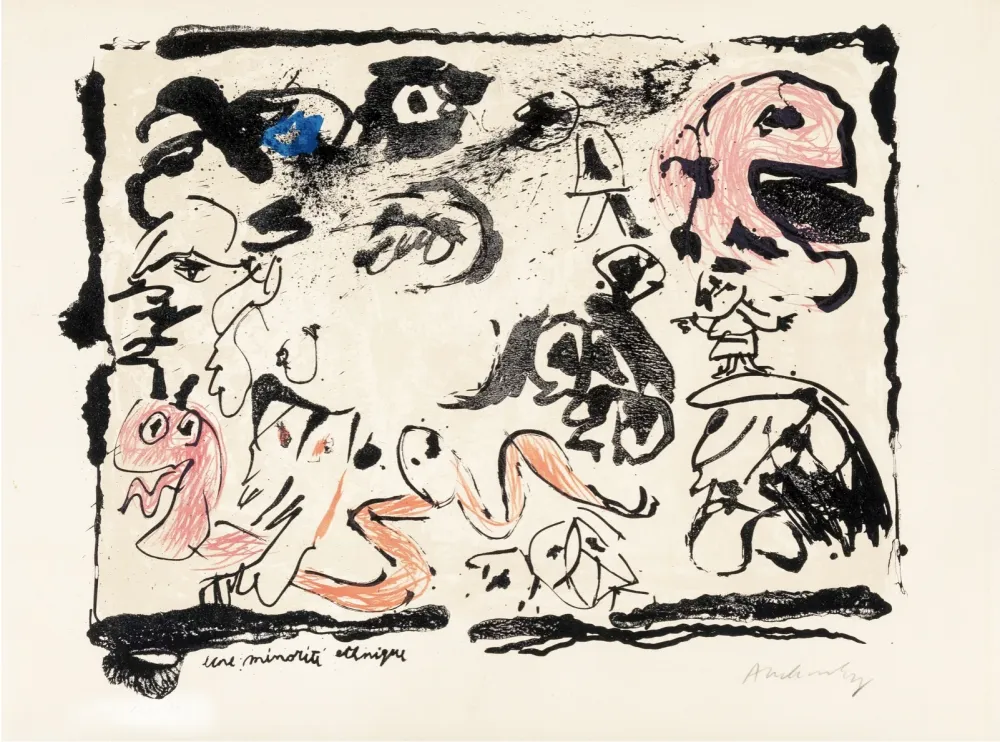 Lithographie Alechinsky - Minorité etchnique