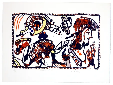 Lithographie Alechinsky - Morceaux Choisis