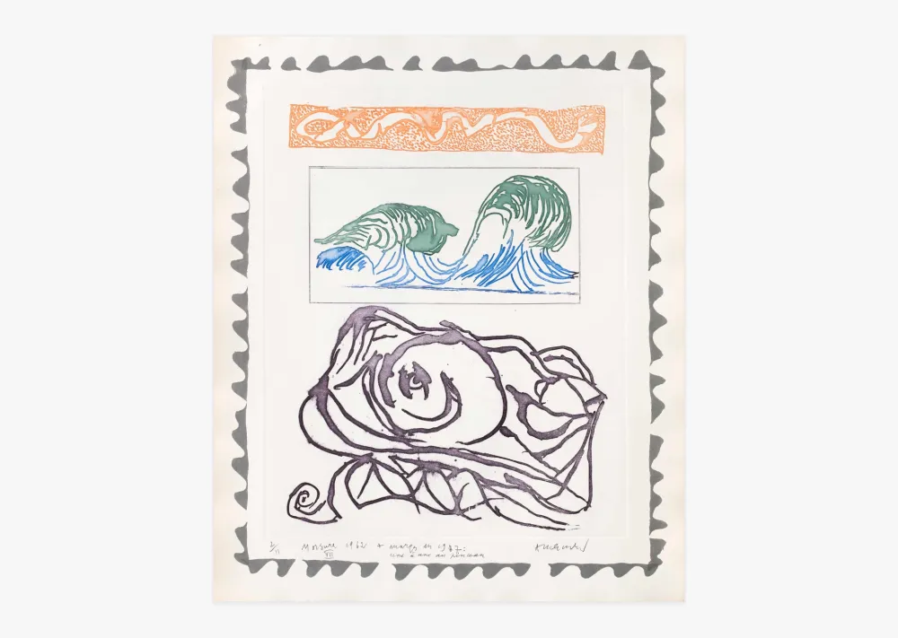 Stich Alechinsky - Morsures VII