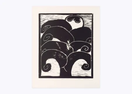 Holzschnitt Alechinsky - Naissance d'Eros