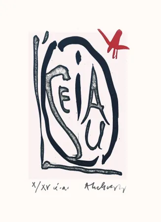 Illustriertes Buch Alechinsky - Oiseau ailé des lacs