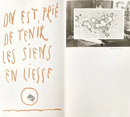 Radierung Alechinsky - On est prié de tenir les siens en liesse