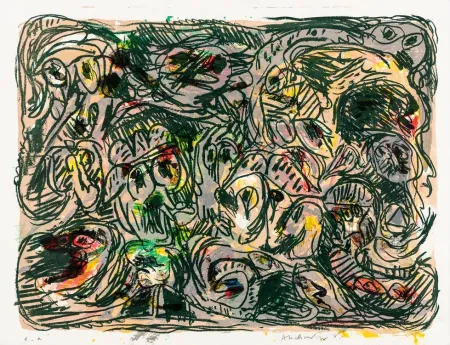 Lithographie Alechinsky - Plan d'ensemble