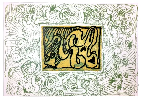 Linolschnitt Alechinsky - Planche I