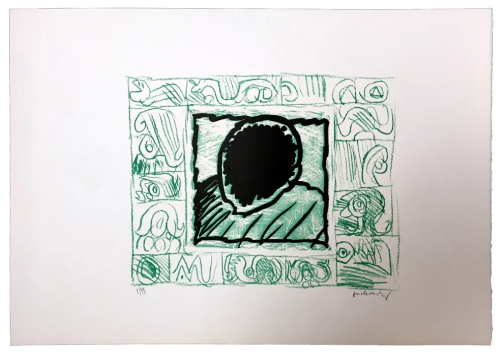 Linolschnitt Alechinsky - Planche VI