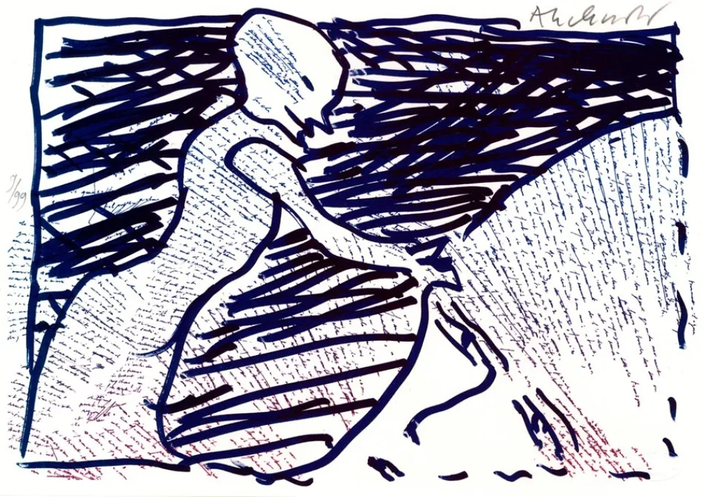 Lithographie Alechinsky - Pointes et Feutres