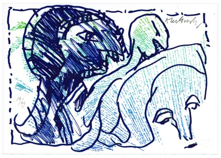 Lithographie Alechinsky - Pointes et Feutres (7)