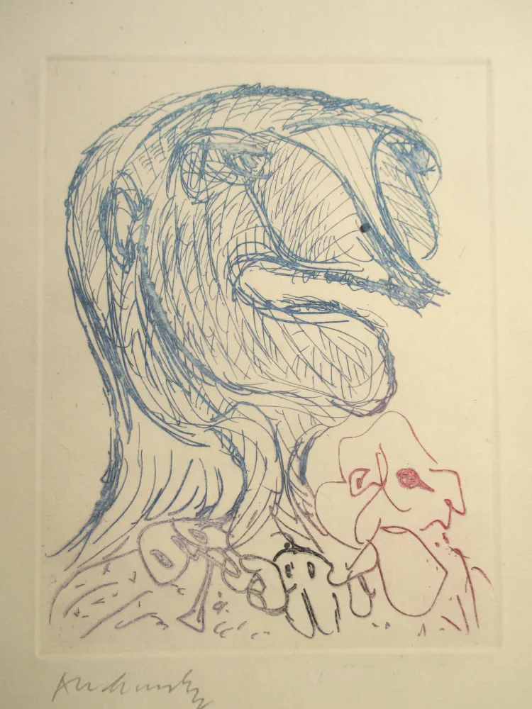 Stich Alechinsky - Quelques vieilles lignes X