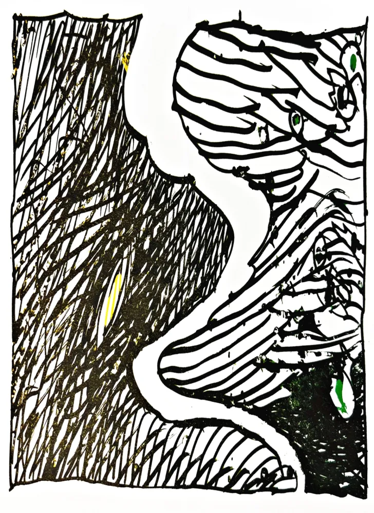 Lithographie Alechinsky - Résumé