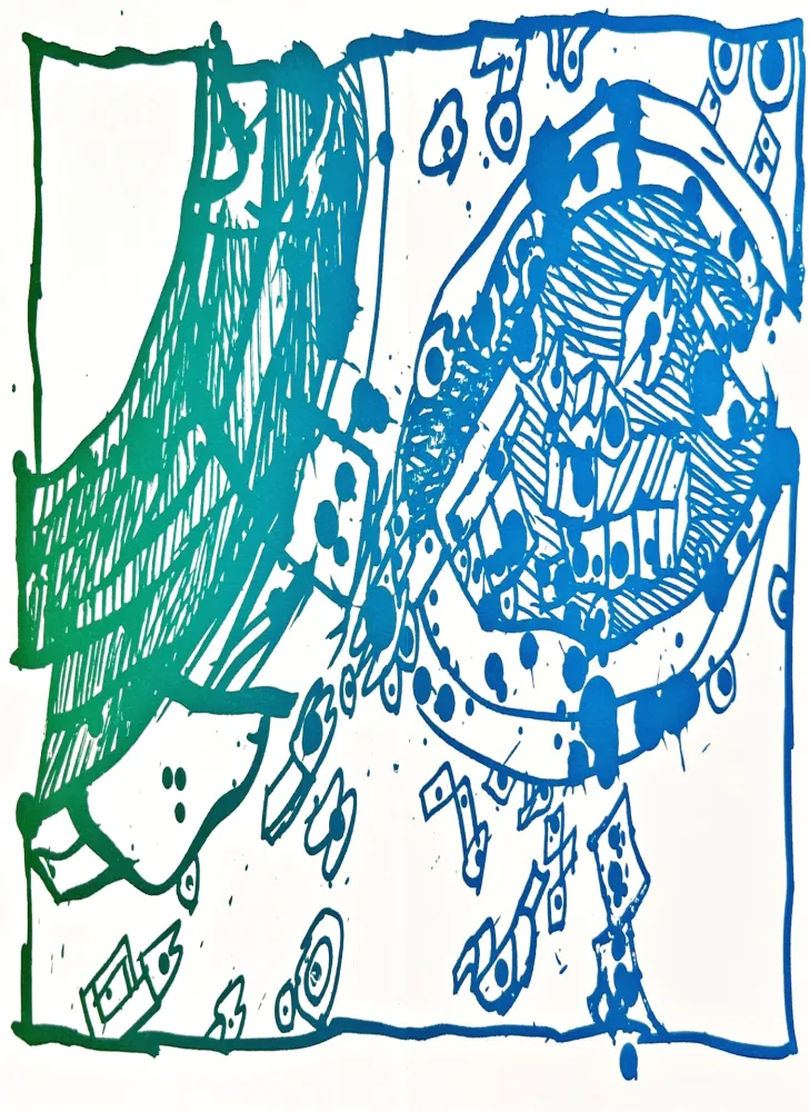 Lithographie Alechinsky - Résumé