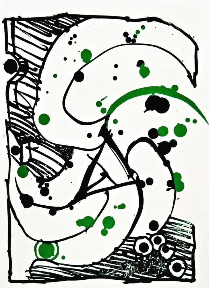 Lithographie Alechinsky - Résumé