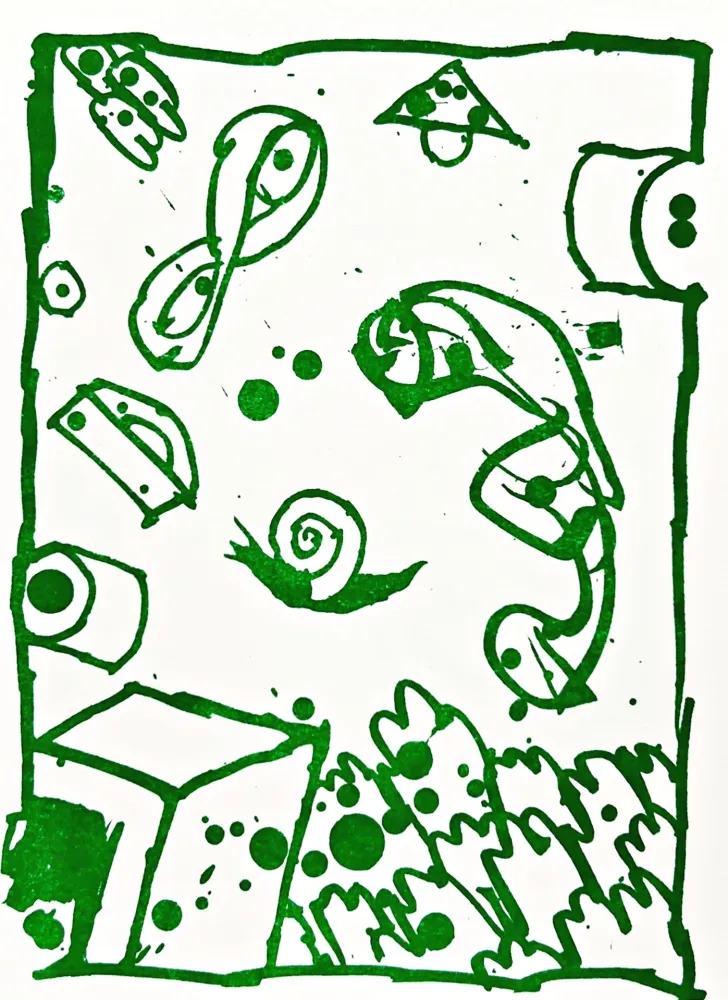 Lithographie Alechinsky - Résumé