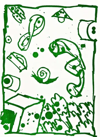 Lithographie Alechinsky - Résumé