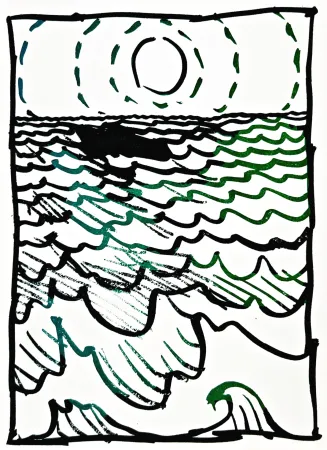 Lithographie Alechinsky - Résumé