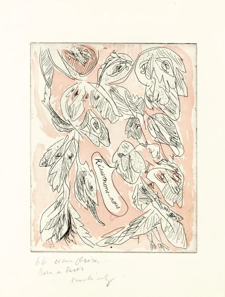 Radierung Alechinsky - Résumons-nous