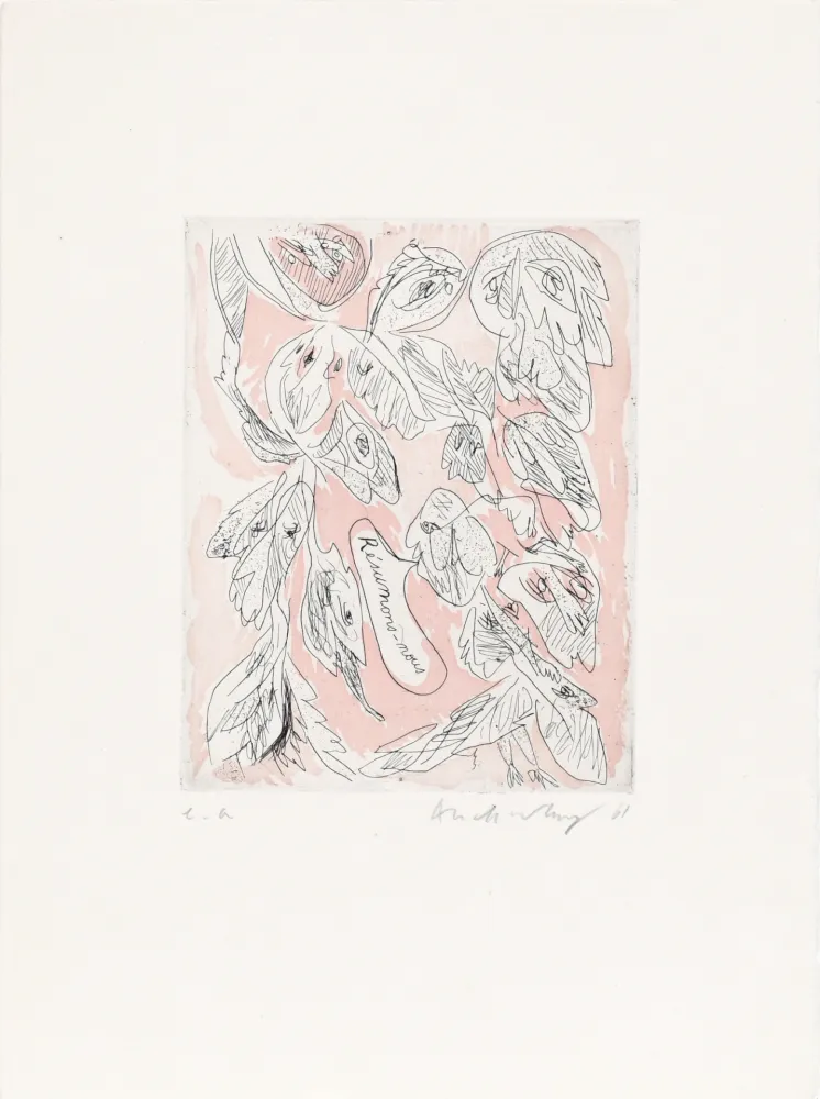 Radierung Alechinsky - Résumons nous