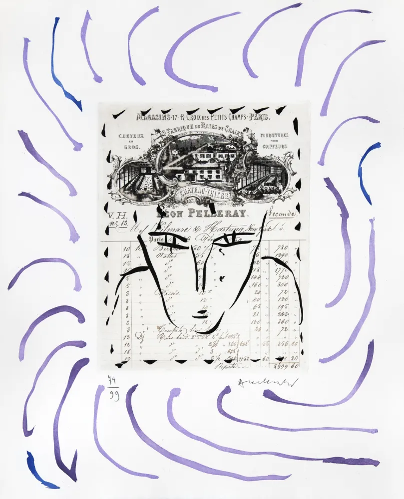 Stich Alechinsky - Rue Croix-des Petits-Champs