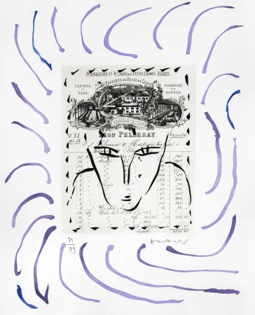 Stich Alechinsky - Rue Croix-des Petits-Champs