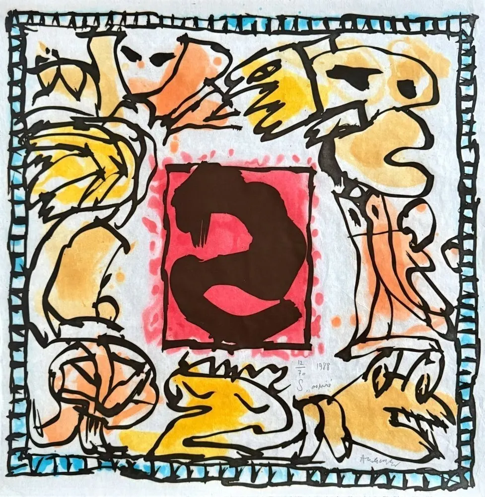 Aquatinta Alechinsky - S aspiré