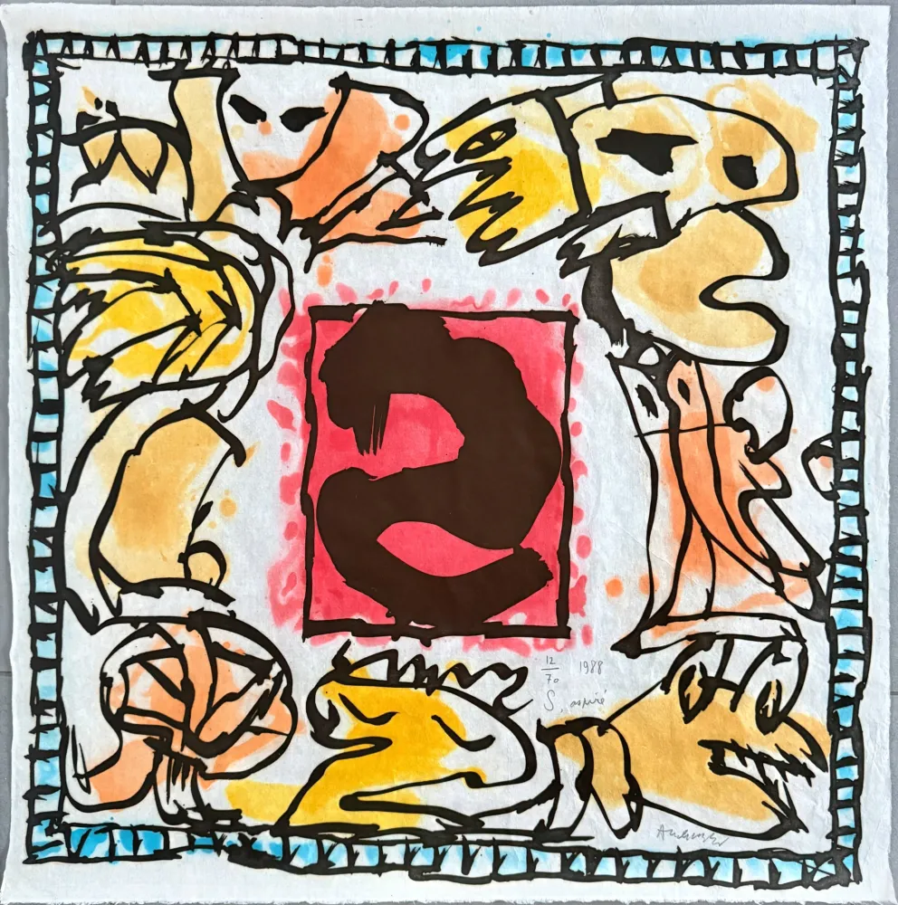 Aquatinta Alechinsky - S aspiré